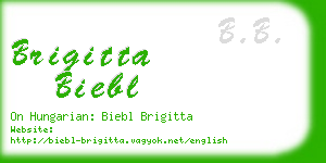 brigitta biebl business card